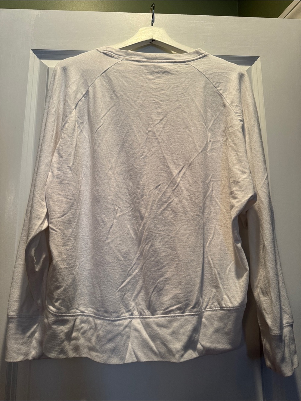 GAP Women's Cream 'Eat Sleep Coffee Repeat' Pullover Sweatshirt - Picture 3 of 3